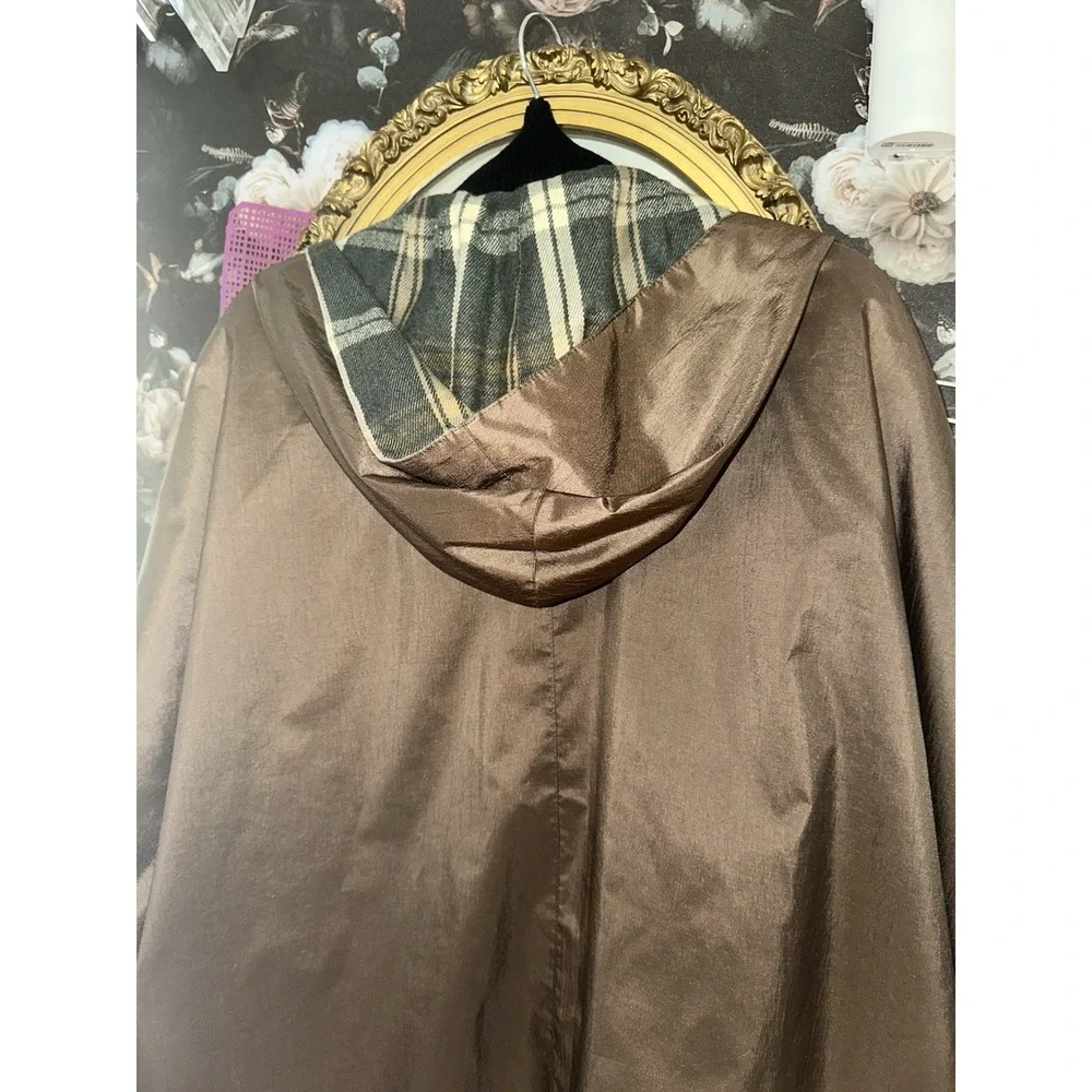 Vintage British Mist Womens Beige Trench‎ Coat Detachable Lining Size 14